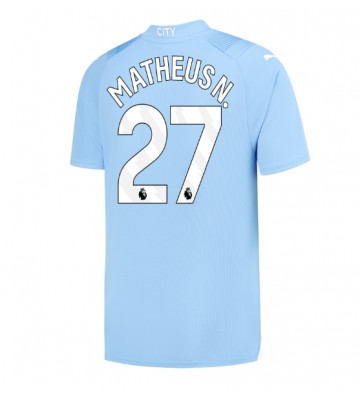 Manchester City Matheus Nunes #27 Hjemmebanetrøje 2023-24 Kort ærmer